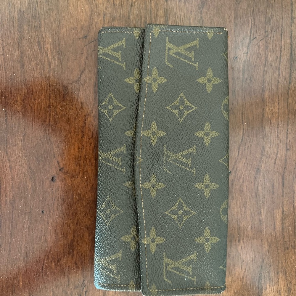 Louis Vuitton Monogram Brown Sarah Long Wallet